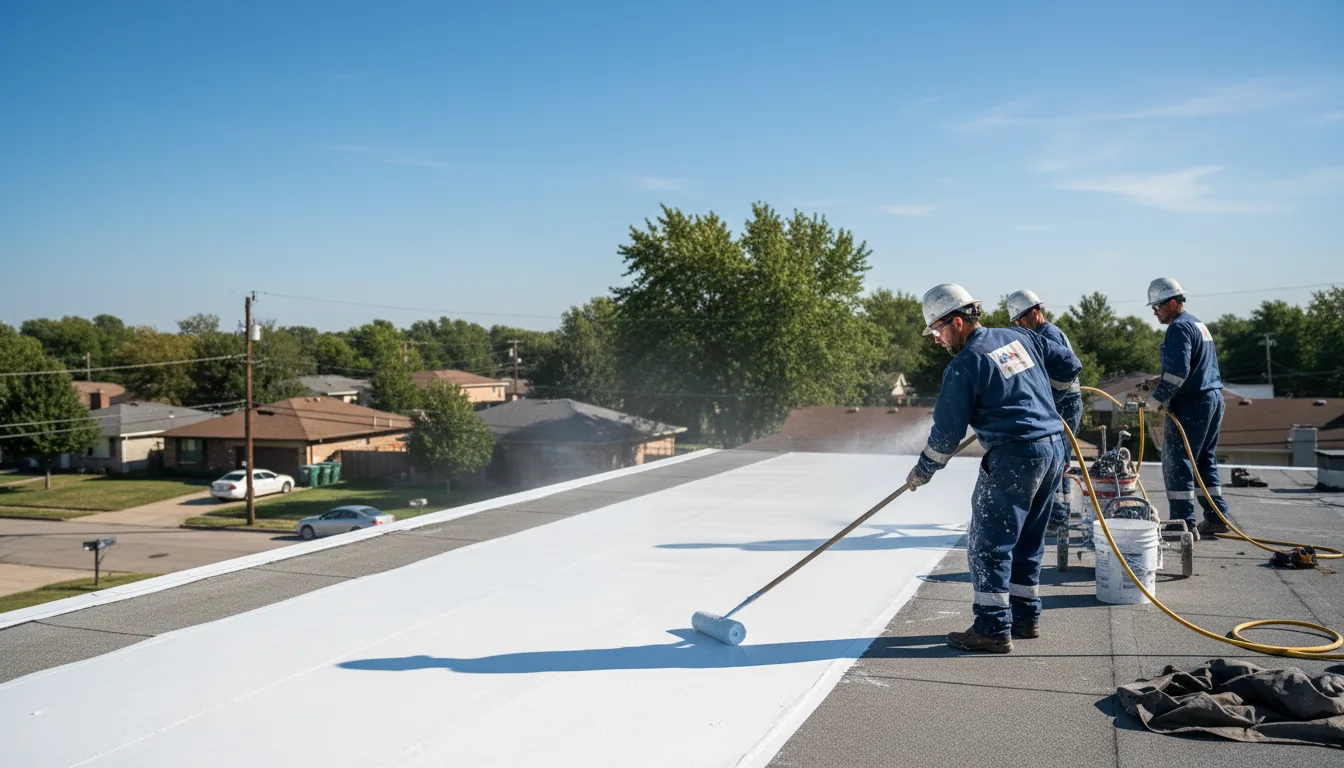 Commercial roof coating in Kingston, RI near me